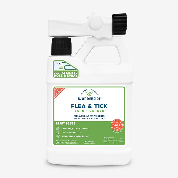 Wondercide Ready-to-Use Flea & Tick Spray for Yard + Garden with Natural Essential Oils
