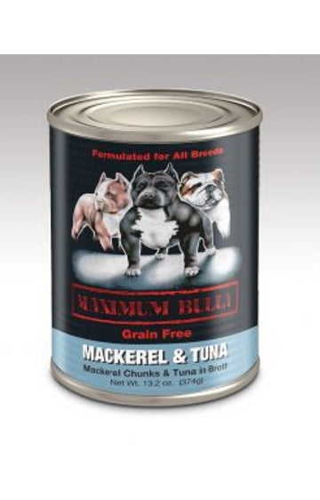 Maximum Bully Mackerel Chunks and Tuna in Broth 13.2oz