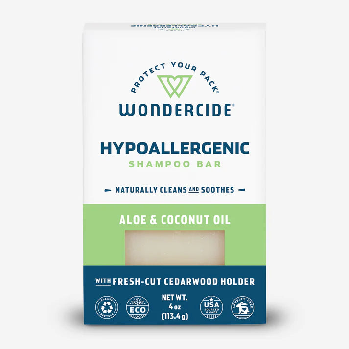 Wondercide Hypoallergenic Shampoo Bar for Dogs and Cats with Natural Essential Oils