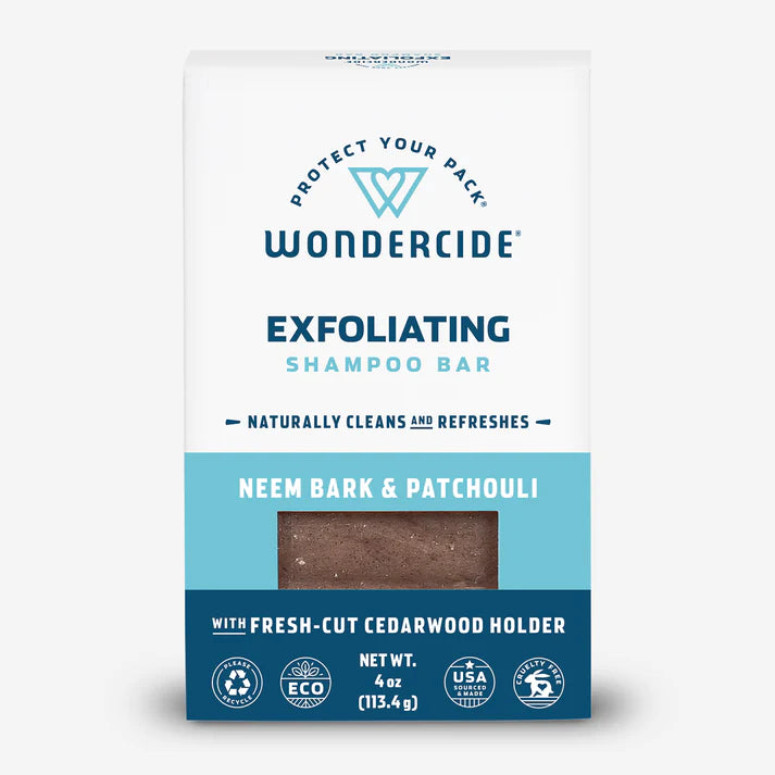 Wondercide Exfoliating Shampoo Bar for Dogs and Cats with Natural Essential Oils