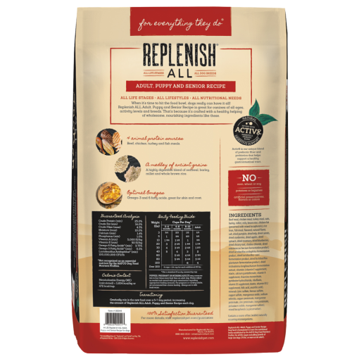 Replenish ALL Chicken & Brown Rice Dog Food