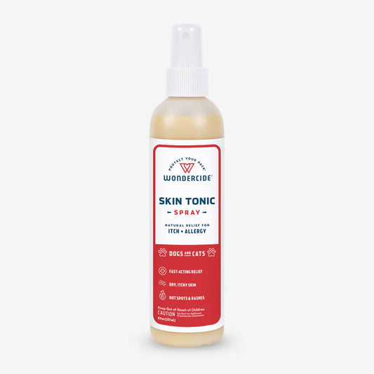 Wondercide Skin Tonic Itch Spray for Dogs + Cats with Natural Essential Oils 8oz