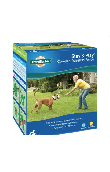 PetSafe Stay & Play® Compact Wireless Fence Bundle WITH Extra Receiver Collar