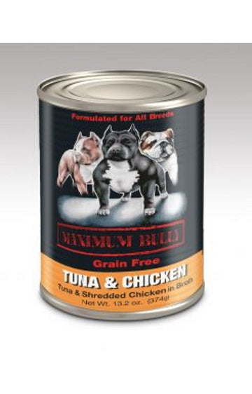 Maximum Bully Tuna and Shredded Chicken in Broth 13.2oz