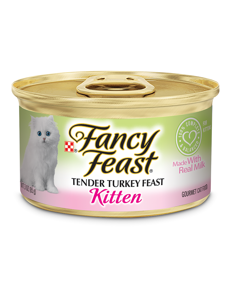 Fancy Feast Kitten Classic Paté Tender Turkey Feast Wet Kitten Food