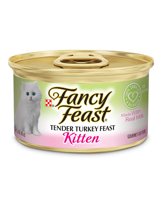 Fancy Feast Kitten Classic Paté Tender Turkey Feast Wet Kitten Food