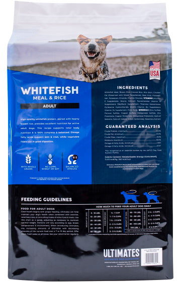 ULTIMATES Whitefish Meal and Rice Adult Dog Food