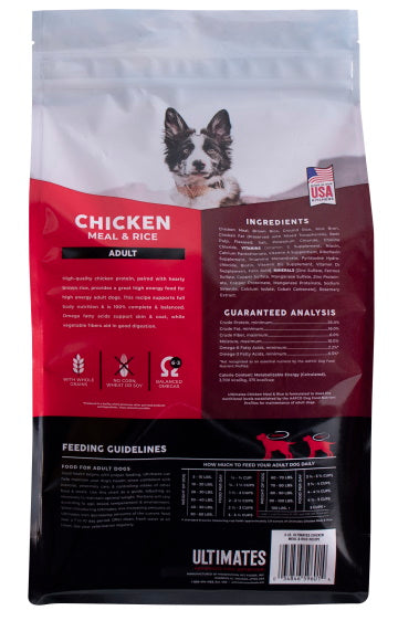 ULTIMATES Chicken Meal and Rice Adult Dog Food Pet Food Center