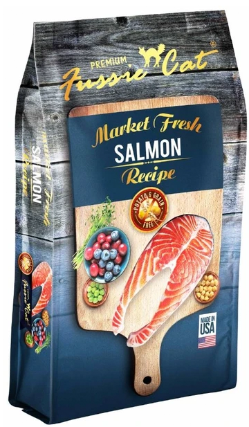 Fussie Cat Market Fresh Grain Free Salmon Recipe Dry Cat Food
