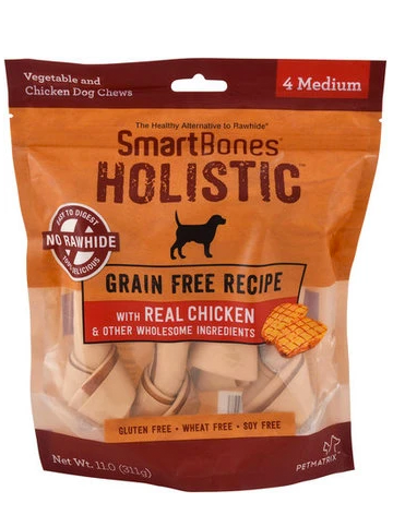 SmartBones Holistic Grain Free Recipe w/ Chicken, Medium