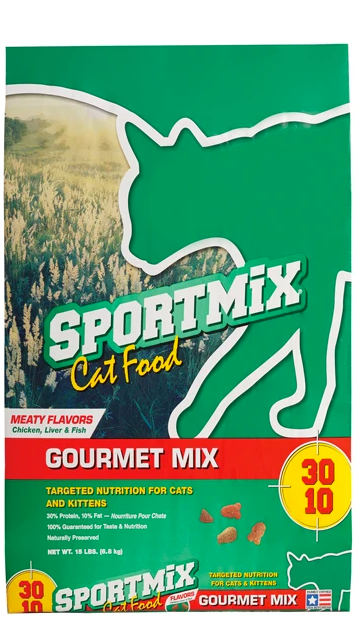 SPORTMiX Gourmet Mix Liver & Fish Flavor Dry Cat Food