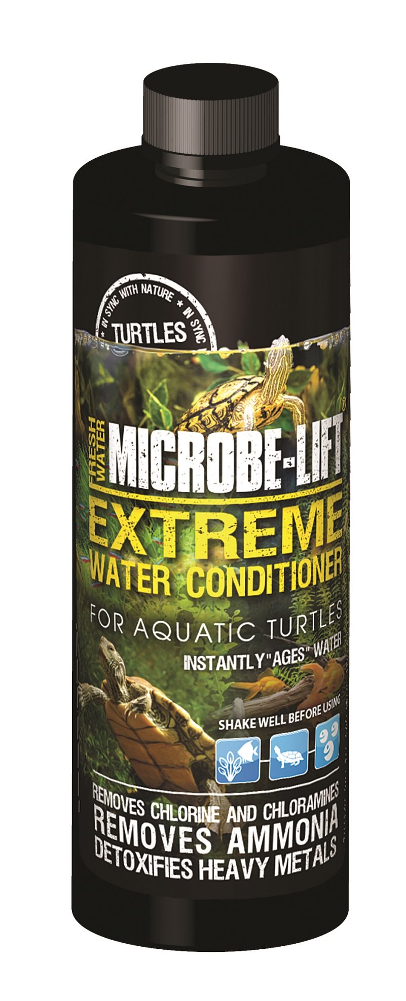 Ecological Lab Microbe-Lift Turtle Extreme Water Conditioner, 4-Ounce