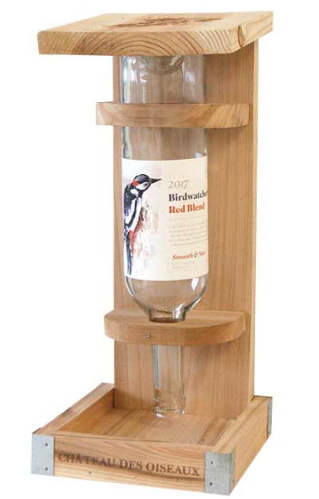 Woodlink Novelty Wine Bottle Bird Feeder, Cedar