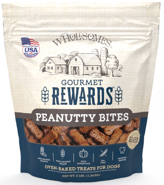 Wholesomes™ Gourmet Rewards™ Peanutty Bites Dog Treats