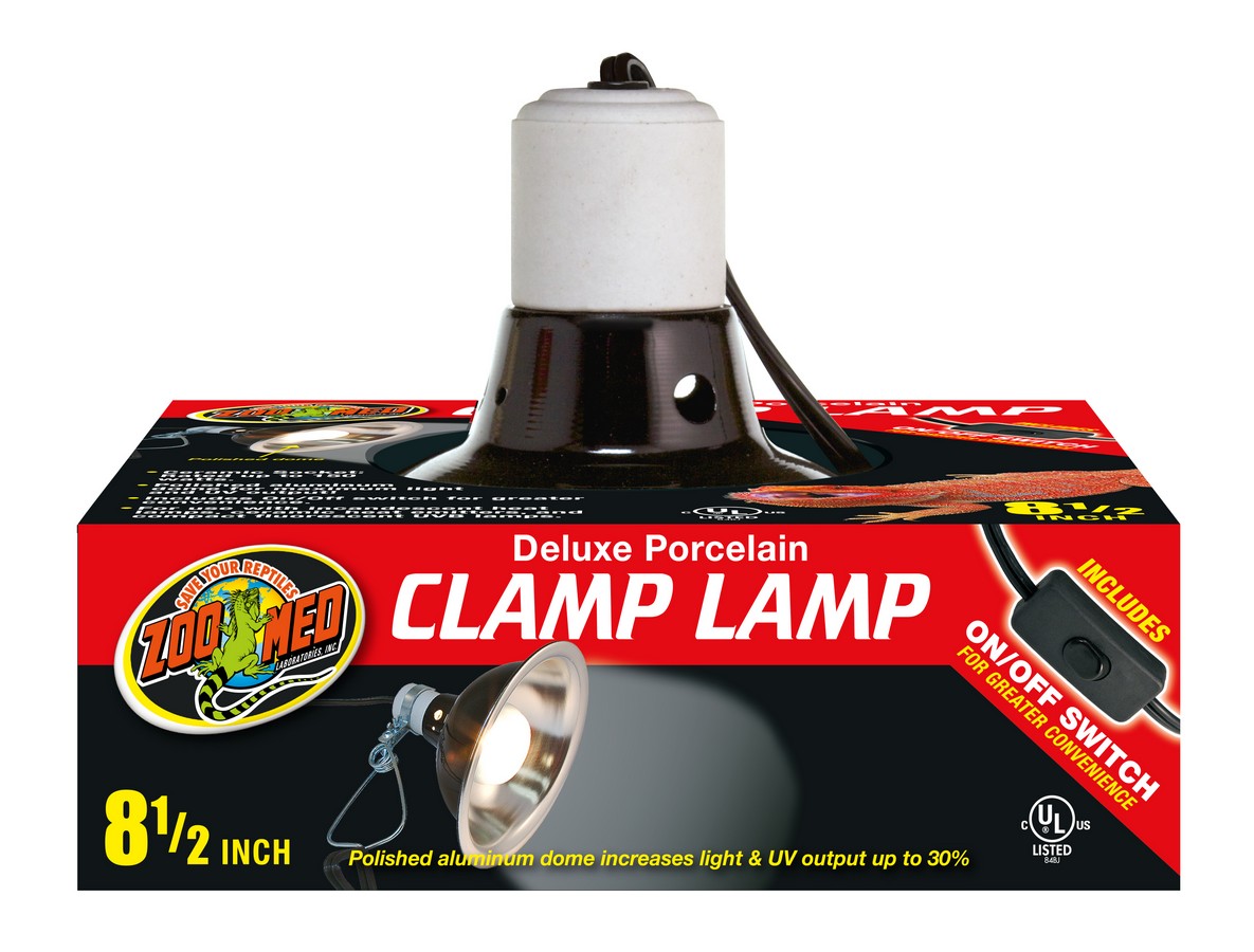Zoo Med Deluxe Porcelain Clamp Lamp 8.5