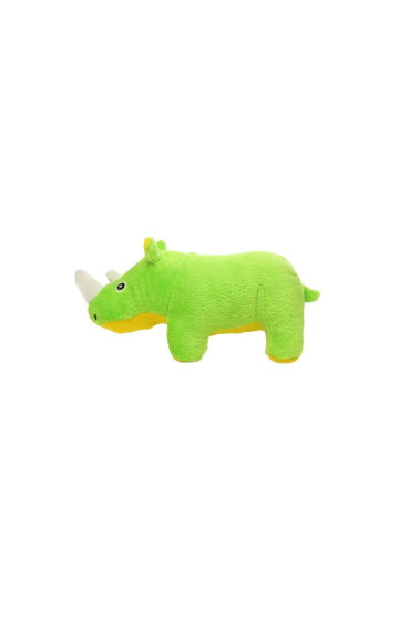 VIP Mighty Dog Toys Junior Green Safari Rhino