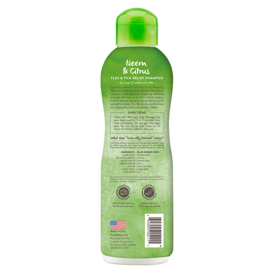 Tropiclean Neem & Citrus Flee & Tick Relief Shampoo for Dogs