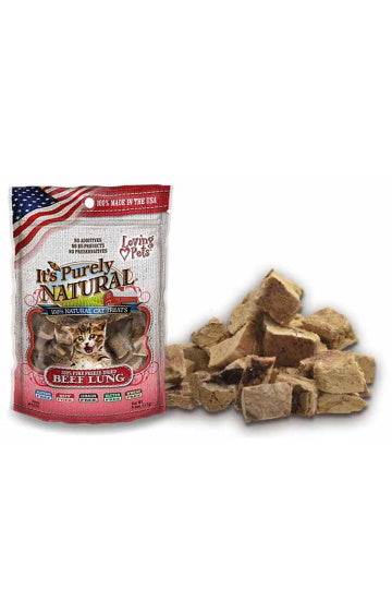 Loving Pets Purely Natural Freeze Dried Beef Lung Treats