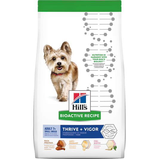 Science Diet Dog Food Bioactive Recipe Adult 7+ Small Breed Thrive + Vigor dog food