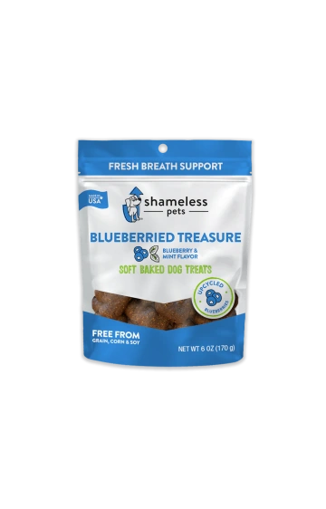 Shameless Dog Soft Baked Blueberry Treats 6oz