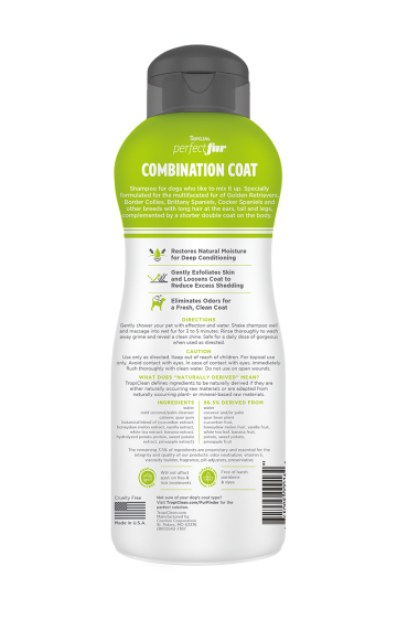 Tropiclean Perfect Fur™ Combination Coat Shampoo For Dogs