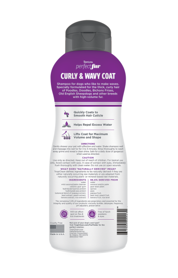 Tropiclean Perfect Fur™ Curly & Wavy Coat Shampoo For Dogs