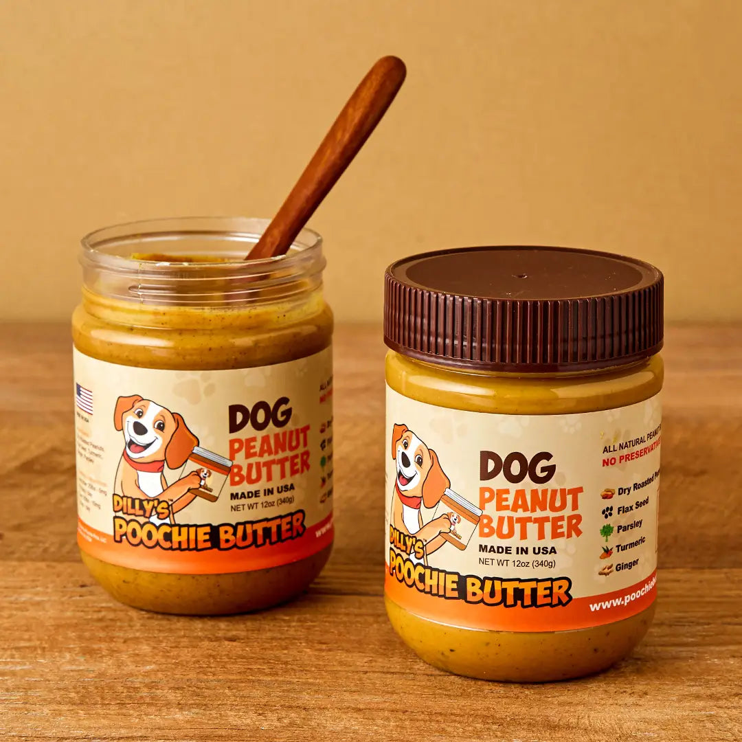 Poochie Butter Dog Peanut Butter Jar 12oz