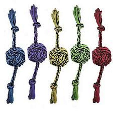 Multipet Nuts for Knots 2-Knot Rope w/ Ball 13 in
