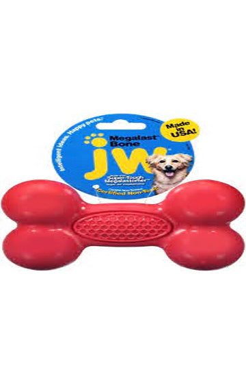 JW Pet Megalast Bone Dog Toy, Color Varies
