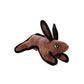 Tuffy Jr. Barnyard Rabbit Dog Toy, Brown