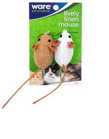 Ware Lively Linen Mice, 2 pack