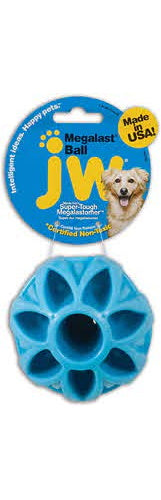 JW Pet Megalast Ball Dog Toy, Color Varies