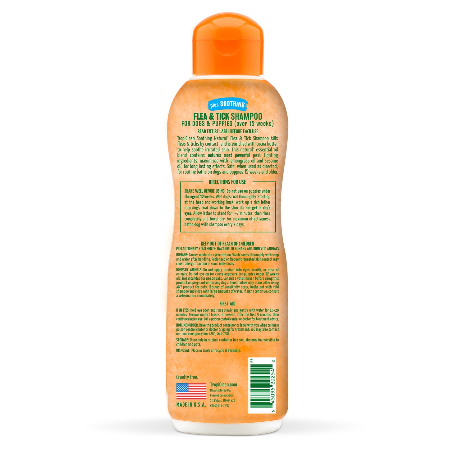 Tropiclean Natural Flea & Tick Soothing Shampoo For Dogs