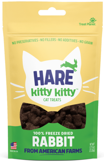 Hare Kitty Kitty Freeze Dried Rabbit Cat Treats