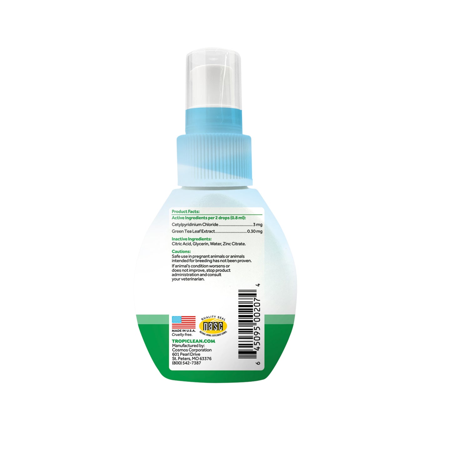 TropiClean Fresh Oral Care Drops For Cats