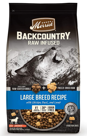 Merrick Backcountry Raw Infused Grain Free Large Breed Recipe Dry Dog Food