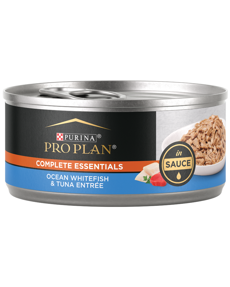 Purina Pro Plan Complete Essentials Ocean Whitefish & Tuna Entrée in Sauce Wet Cat Food