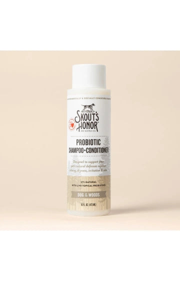 Skouts Honor Probiotic Shampoo & Conditioner Dog of the Wood Sandalwood and Vanilla 16-oz