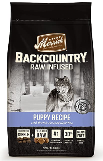 Merrick Backcountry Raw Infused Grain Free Puppy Recipe Dry Dog Food