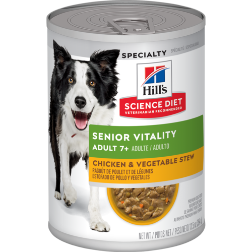 Hill's Science Diet Youthful Vitality Adult 7+ Chicken & Vegetable Stew Dog Food