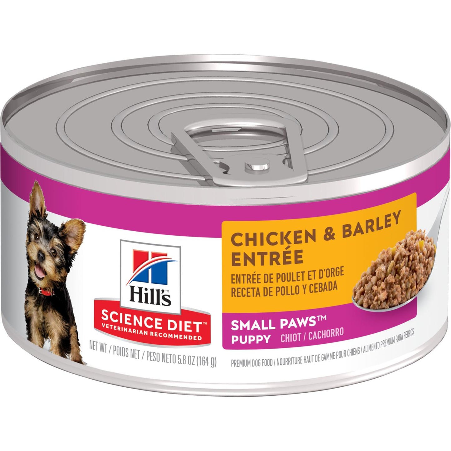 Hill's Science Diet Puppy Small Paws Chicken & Barley Entrée