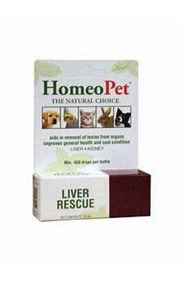 HomeoPet Liver Rescue Dog, Cat, Bird & Small Animal Supplement, 450 drops