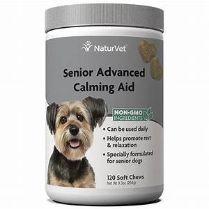 NaturVet Senior Advanced Calming Aid Soft Chews Dog Supplement, 60 count