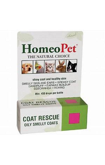 HomeoPet Coat Rescue Dog, Cat, Bird & Small Animal Supplement, 450 drops
