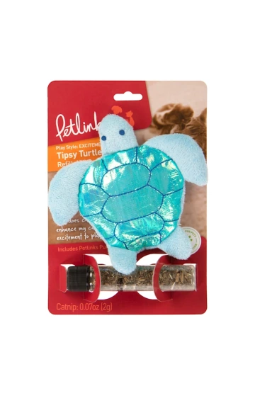 Petlinks Tipsy Turtle Refillable Catnip Toy
