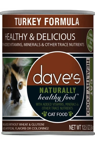 Dave's Cat Food Naturally Healthy Turkey Formula